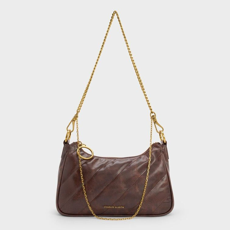 Charles & Keith  Philomena Double-Chain Crossbody Bag