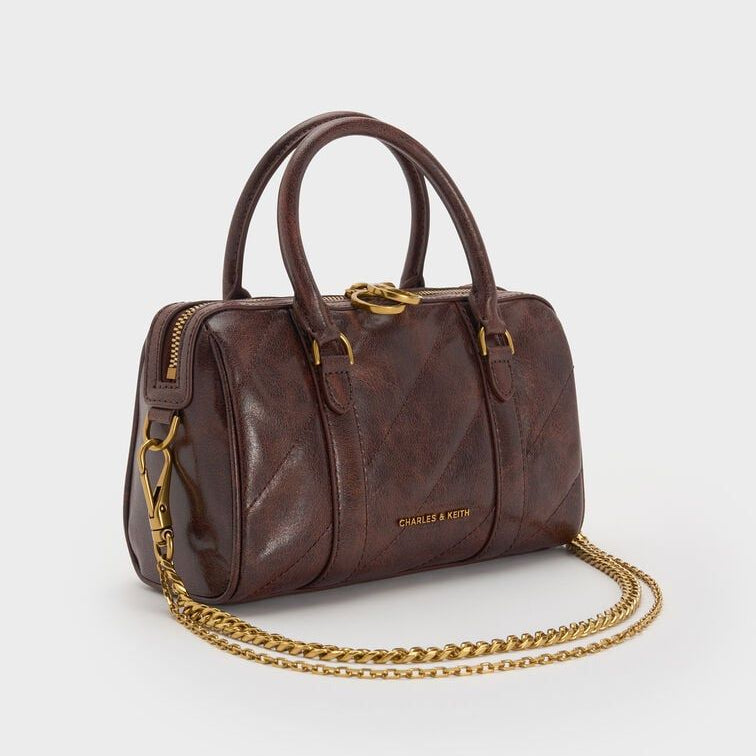 Charles & Keith  Philomena Double-Chain Crossbody Bag