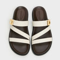 Charles & Keith  Aelin Metallic Buckle Strappy Sandals