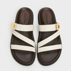 Charles & Keith  Aelin Metallic Buckle Strappy Sandals