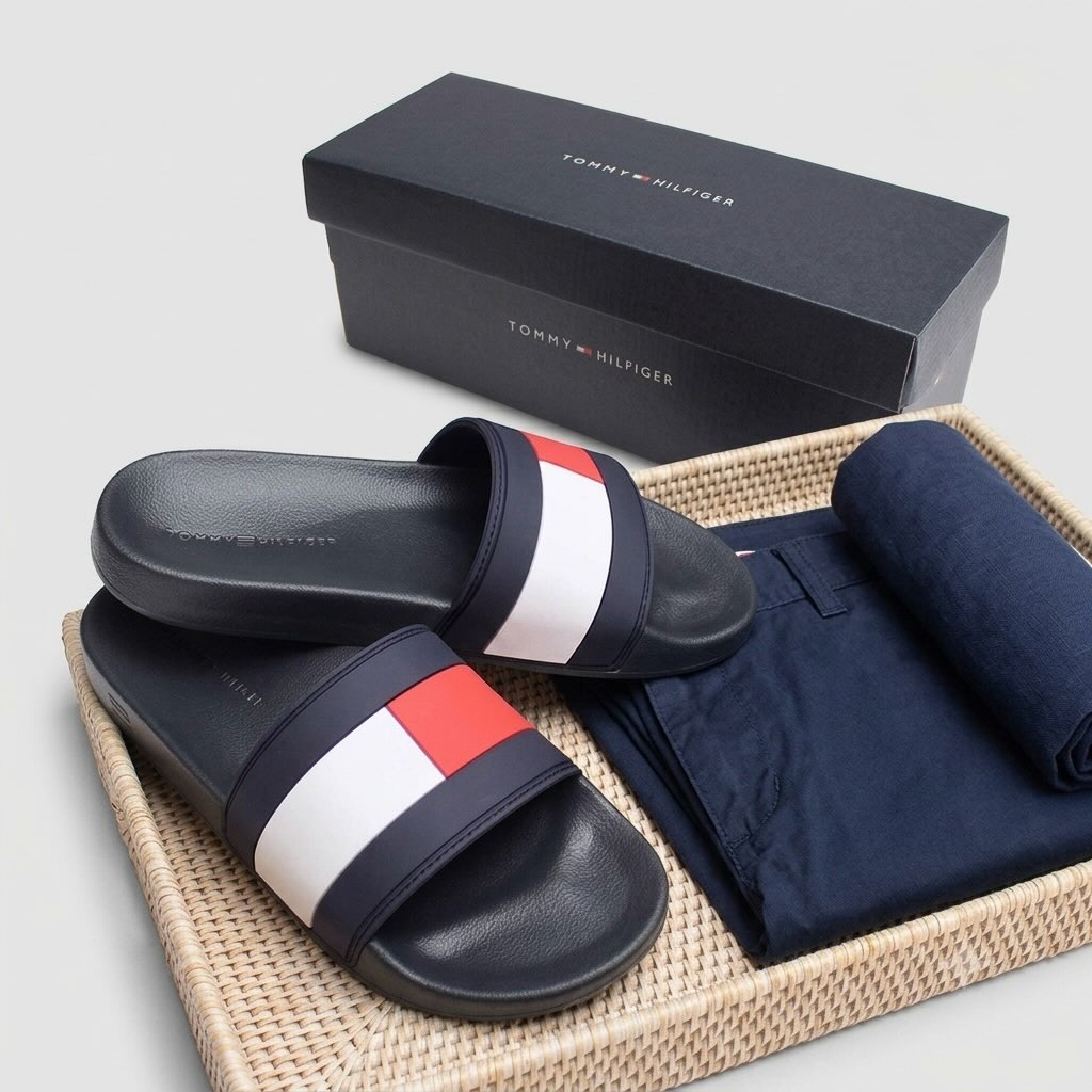 Tommy Hilfiger Mens Iconic Pool sliders