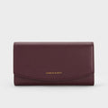 Charles & Keith  Briony Curved Flap Long Wallet