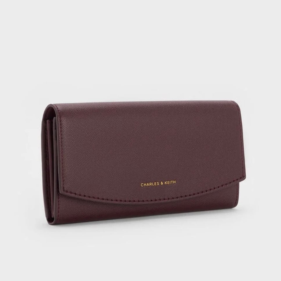 Charles & Keith  Briony Curved Flap Long Wallet